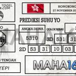 Prediksi Togel Hongkong Hari Ini Tanggal 27 November