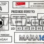 Prediksi Togel Singapore Hari Ini Tanggal 27 November