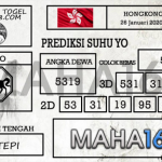 Prediksi Togel Hongkong Hari Ini Tanggal 26 Januari