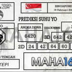 Prediksi Togel Singapore Hari Ini Tanggal 16 Februari